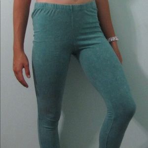 Blue leggings